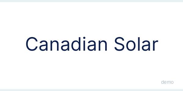 [DEMO] Estructura para techo inclinado Canadian Solar