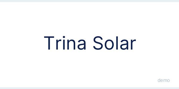 [DEMO] Estructura para techo inclinado Trina Solar